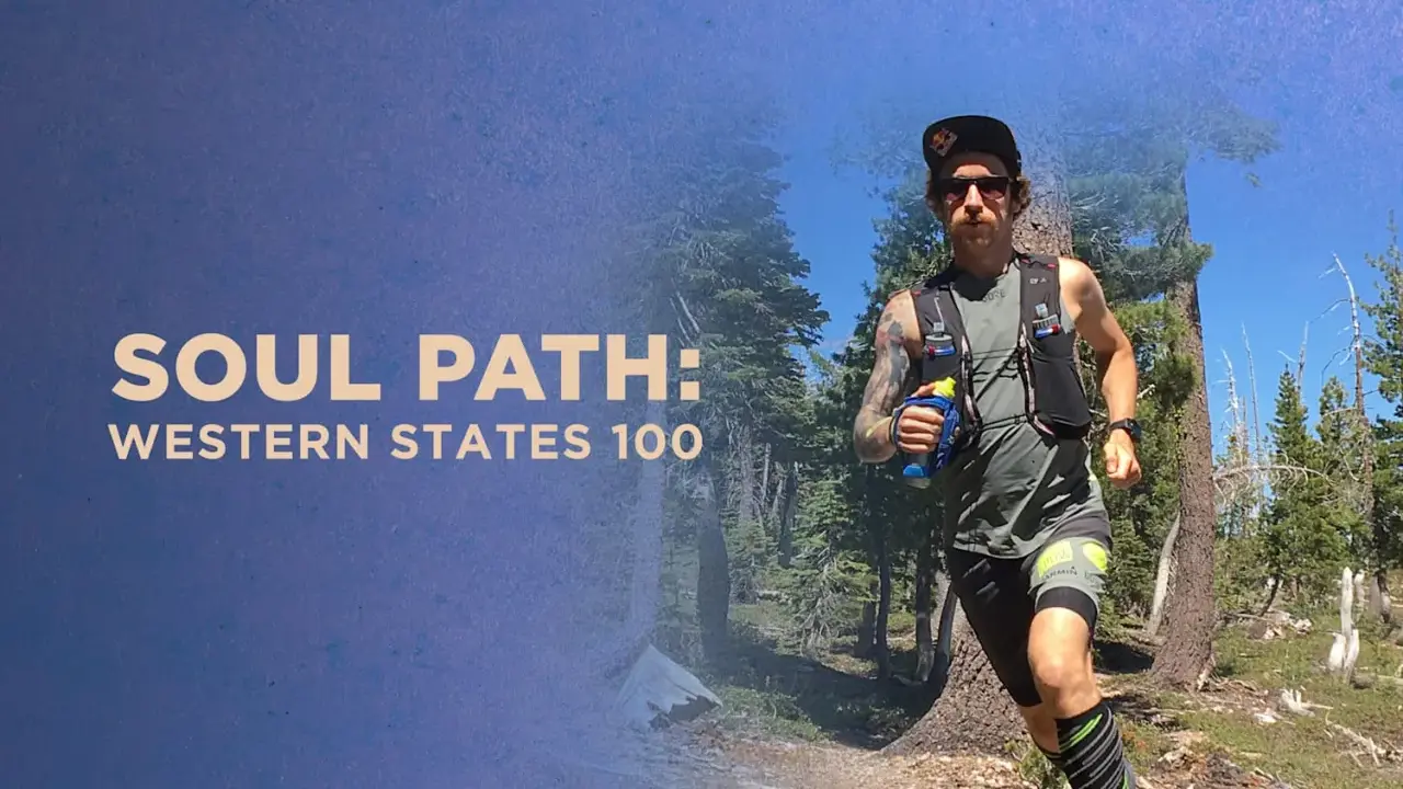 Läufer auf dem "Soul Path" Trail, bereit für die Western States 100.