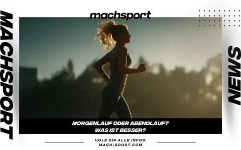 Frau joggt im Morgengrauen. Die Sonne wirft lange Schatten. Ein Artikel auf mach-sport.com vergleicht Morgenlauf und Abendlauf.