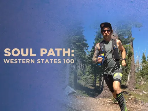 Läufer auf dem "Soul Path" Trail, bereit für die Western States 100.