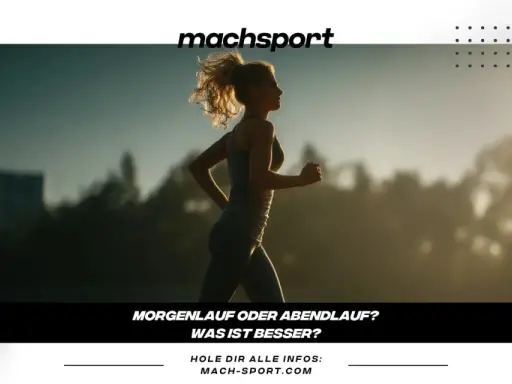 Frau joggt im Morgengrauen. Die Sonne wirft lange Schatten. Ein Artikel auf mach-sport.com vergleicht Morgenlauf und Abendlauf.