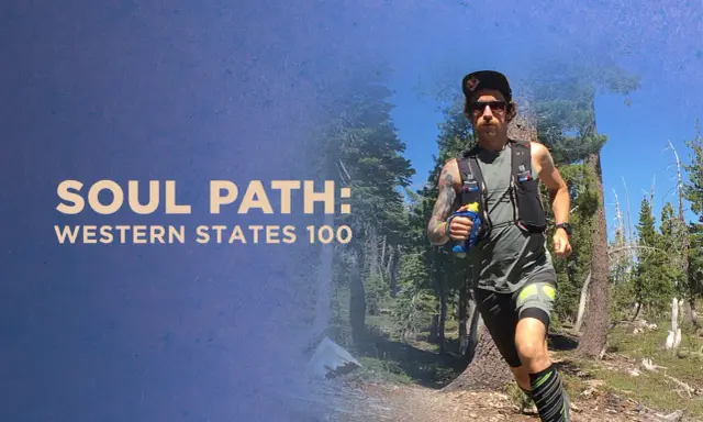 Läufer auf dem "Soul Path" Trail, bereit für die Western States 100.